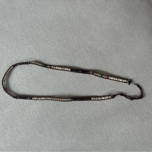 Chan Luu Multi-Bead & Leather Cord Wrap Bracelet - Picture 2 of 3